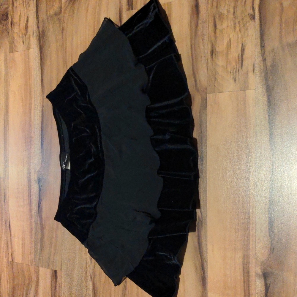 PerSeption black velvet skirt